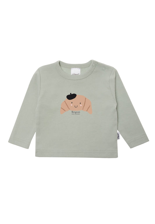 Liliput Longsleeve Oudgroen – Bonjour Croissant