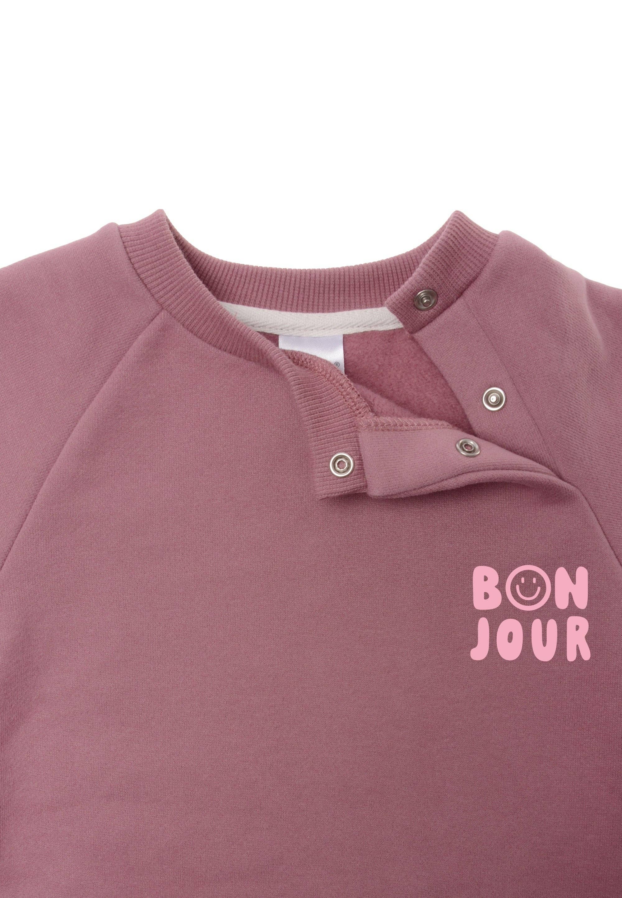 Kindersweater in warme mauve tint, zachte katoenmix – Liliput Bonjour