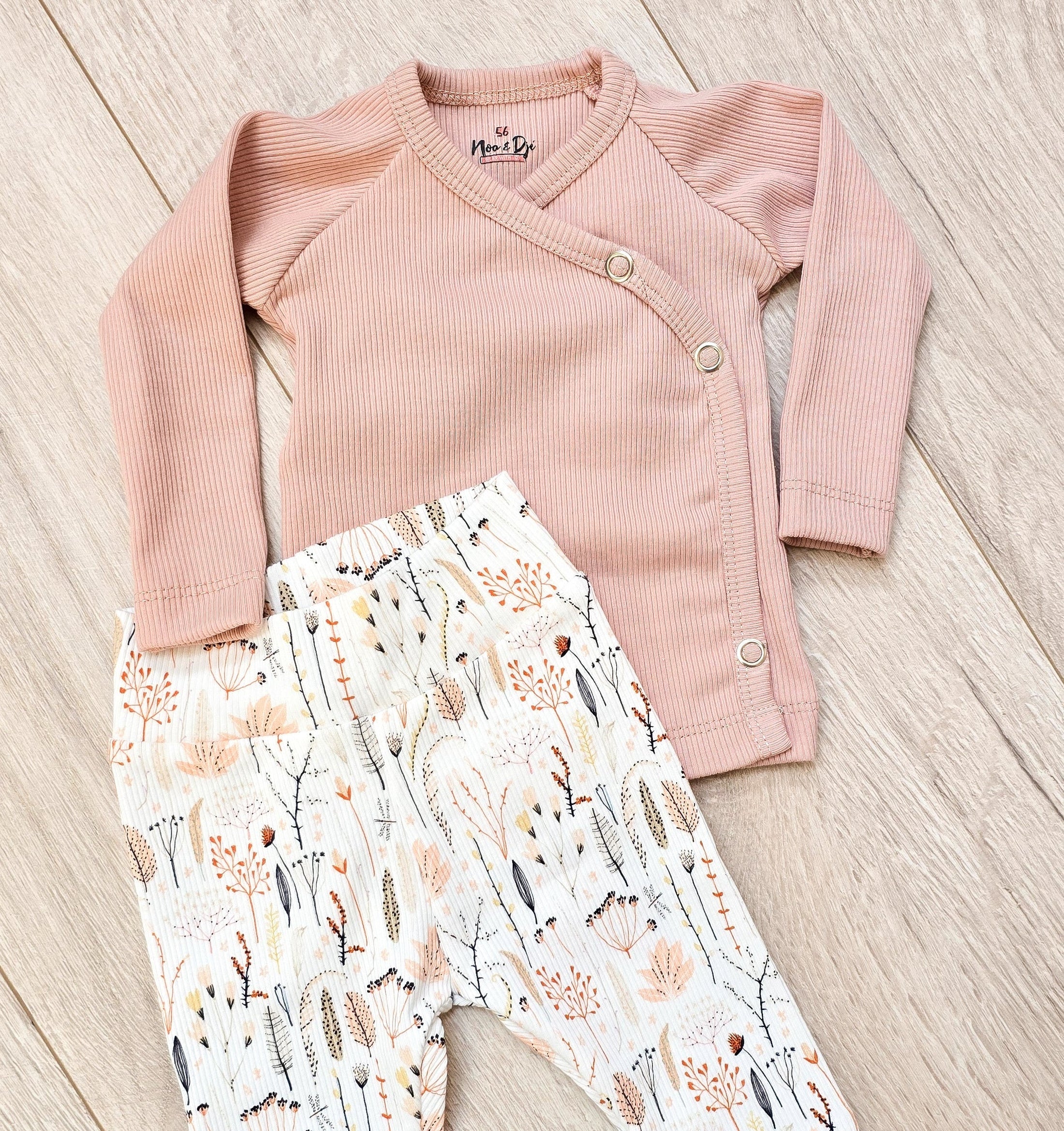 Nude roze overslagshirtje Noa&Djé