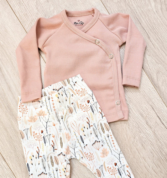 Nude roze overslagshirtje Noa&Djé