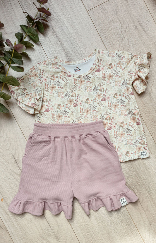 Ruffle Short – Oud Roze