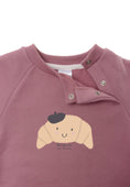 Afbeelding laden in Galerijviewer, Kindersweater biologisch katoen in warme mauve kleur – Liliput
