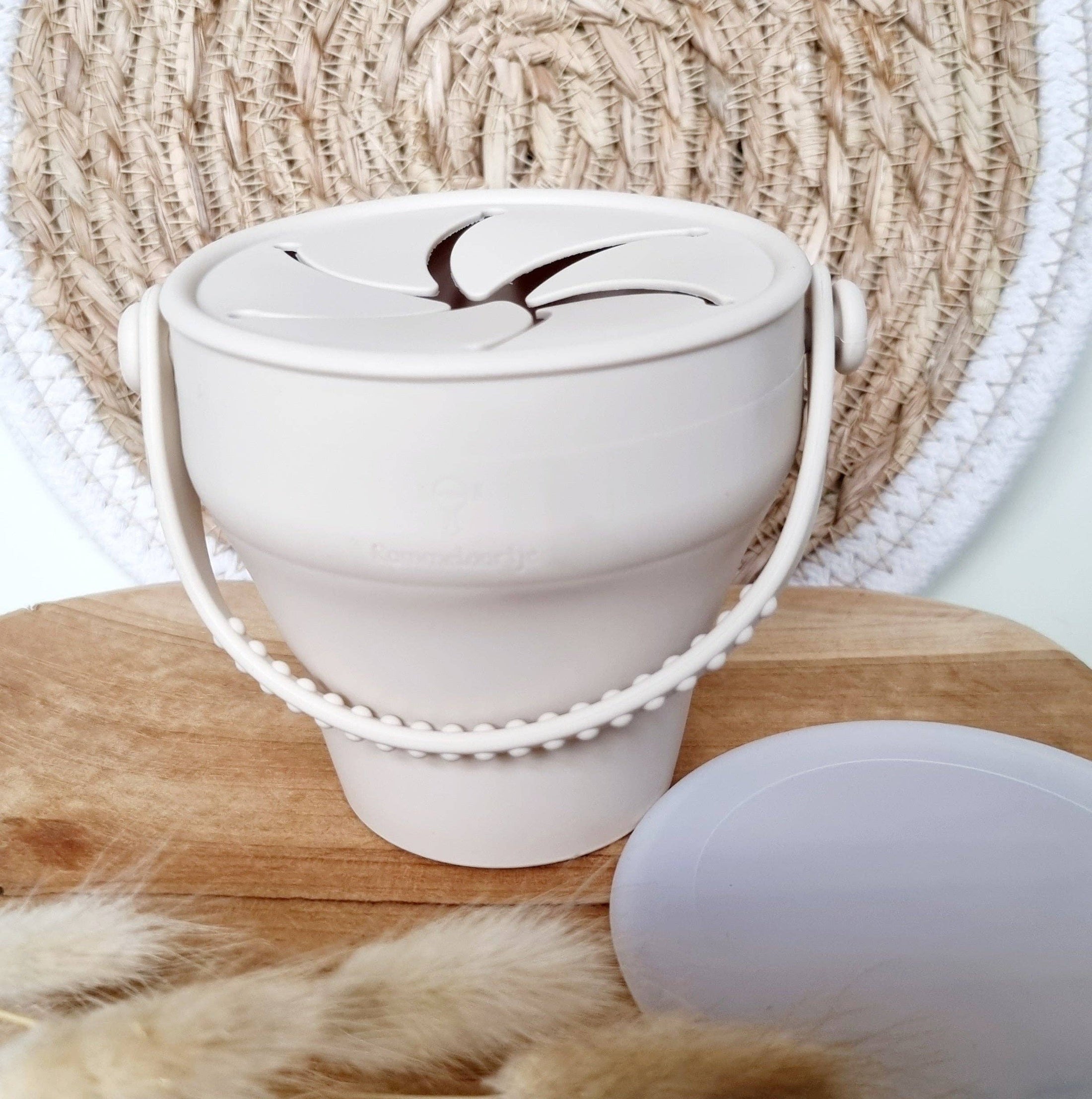Siliconen Snackbeker – Beige