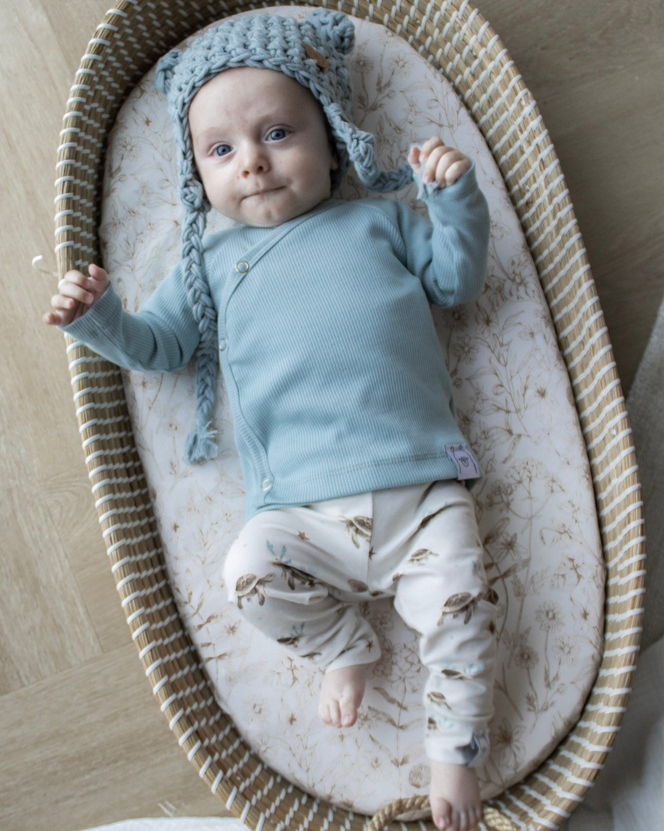 Babybroekje Turtle met schildpadjesprint – Noa&Djé