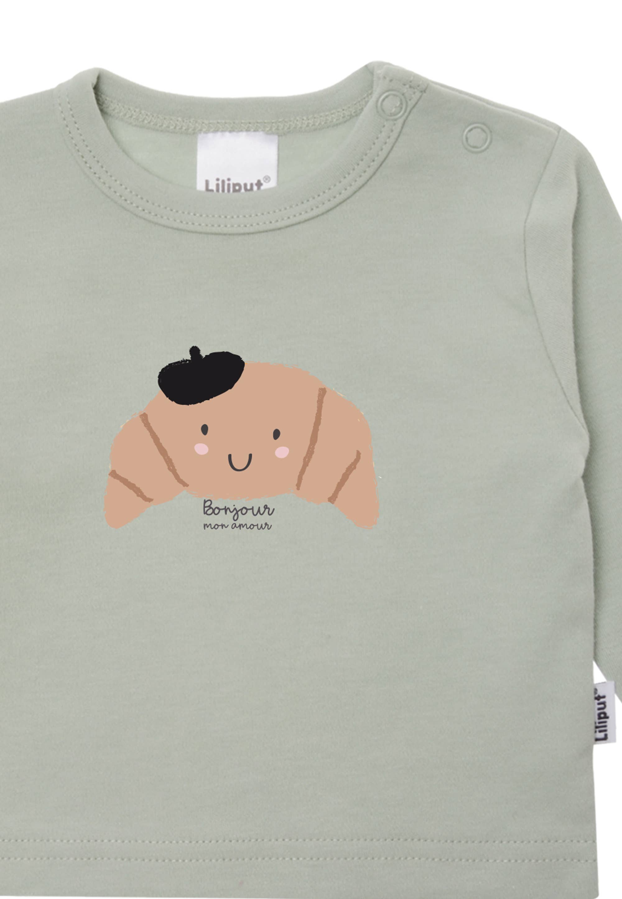 Liliput Longsleeve Oudgroen – Bonjour Croissant
