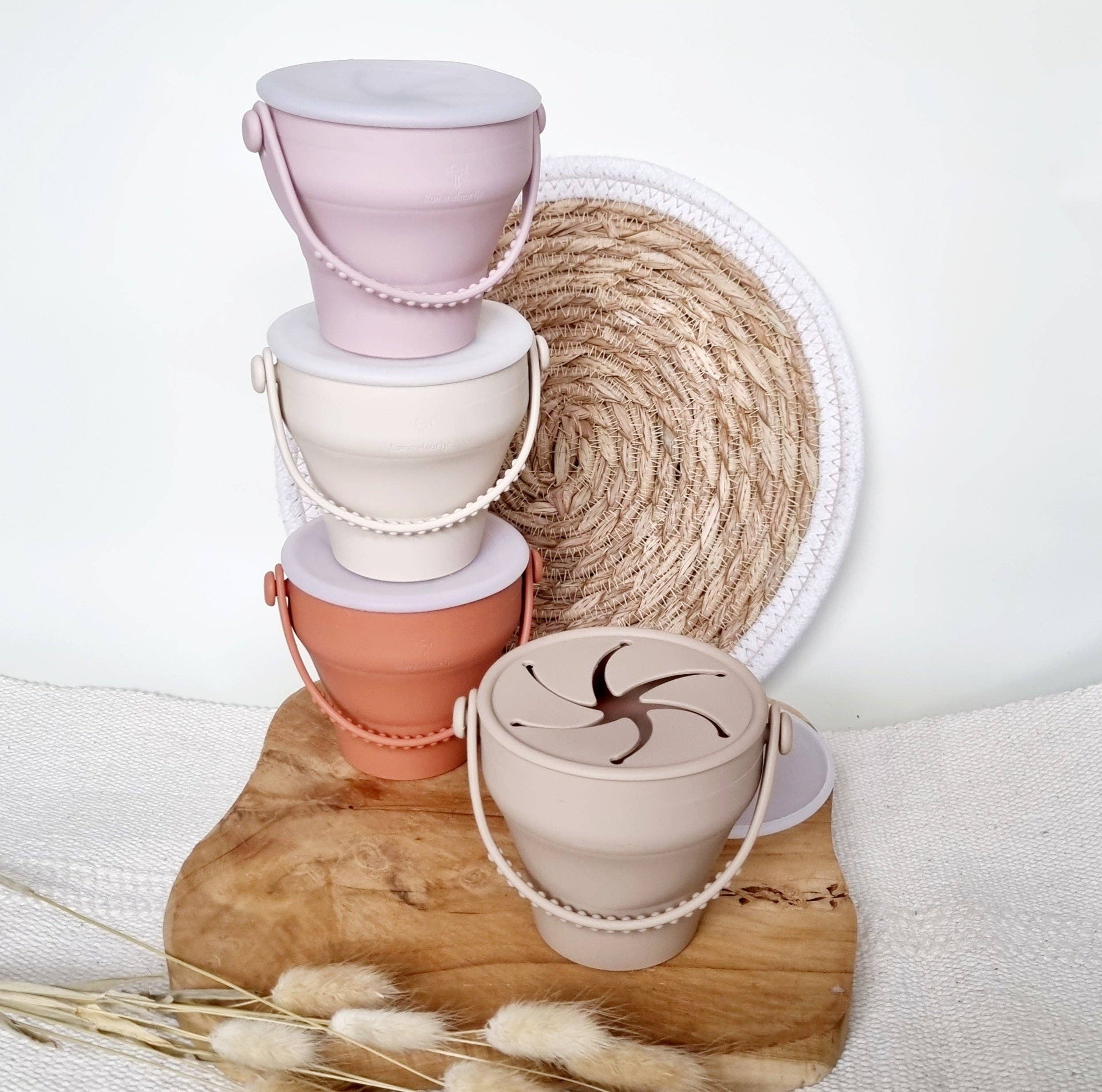 Siliconen Snackbeker – Beige