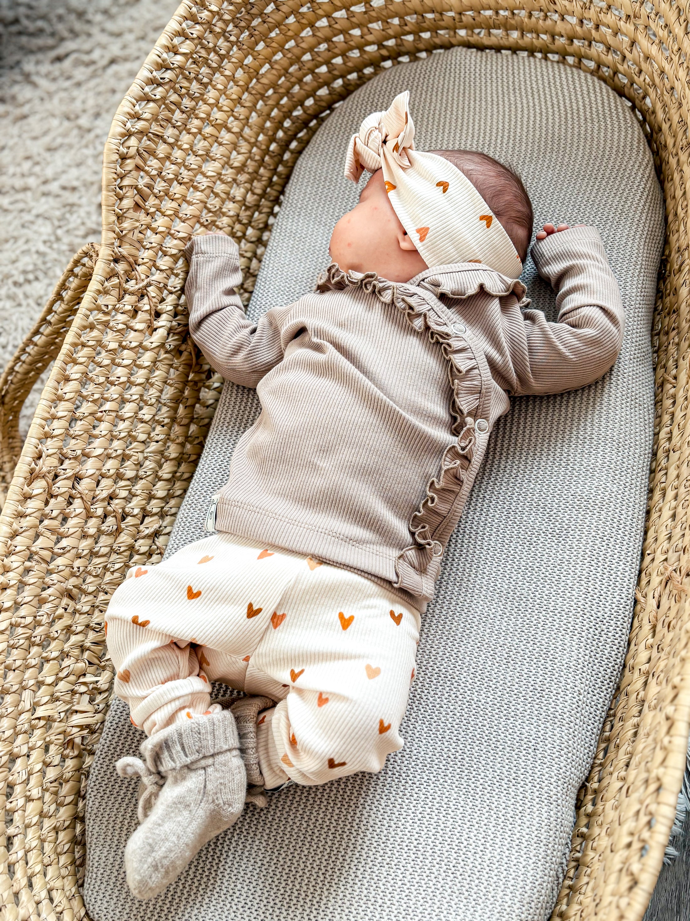 Overslagshirt Ruffle – Donker Beige