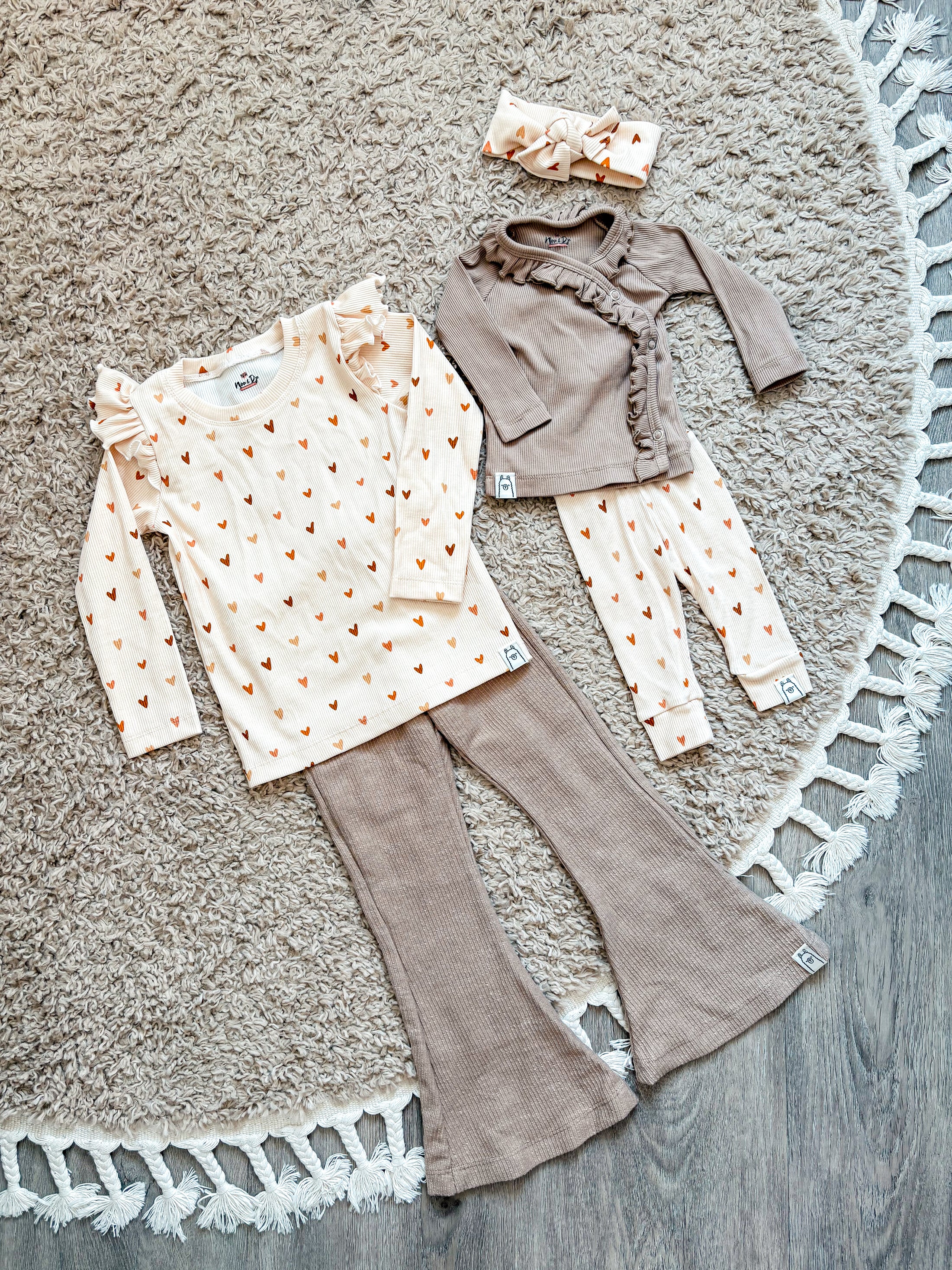 Overslagshirt Ruffle – Donker Beige